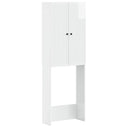 vidaXL Toiletkast EDE Wit 66 x 25,5 x 190 cm Bewerkt hout