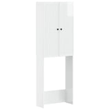 vidaXL Toiletkast EDE Wit 66 x 25,5 x 190 cm Bewerkt hout