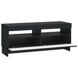 vidaXL LED tv-meubel Wit Bewerkt hout