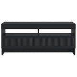 vidaXL LED tv-meubel Wit Bewerkt hout