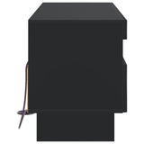 vidaXL LED tv-meubel Wit Bewerkt hout