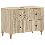 vidaXL Wastafel kabinet voor de badkamer ALKMAAR Wit 82 x 41 x 59 cm