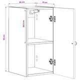 vidaXL Bathroom Wall Cabinet ALKMAAR White 30 x 31 x 59 cm Engineered Wood