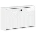 vidaXL Wall-Mounted Shoe Cabinet ALKMAAR 71 x 17 x 43 cm White