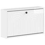 vidaXL Wall-Mounted Shoe Cabinet ALKMAAR 71 x 17 x 43 cm White