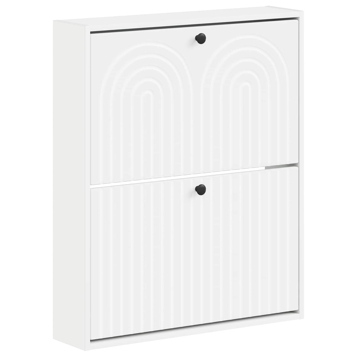 vidaXL Wandgemonteerde Schoenenkast ALKMAAR 71 x 17 x 86 cm Wit