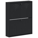 vidaXL Wandgemonteerde Schoenenkast ALKMAAR 71 x 17 x 86 cm Wit