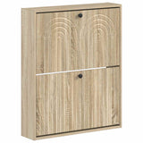 vidaXL Wandgemonteerde Schoenenkast ALKMAAR 71 x 17 x 86 cm Wit
