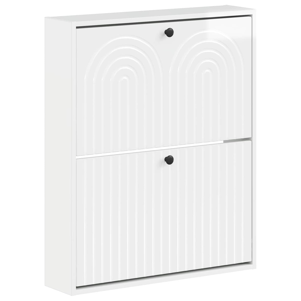 vidaXL Wandgemonteerde Schoenenkast ALKMAAR 71 x 17 x 86 cm Wit
