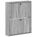 vidaXL Wandgemonteerde Schoenenkast ALKMAAR 71 x 17 x 86 cm Wit