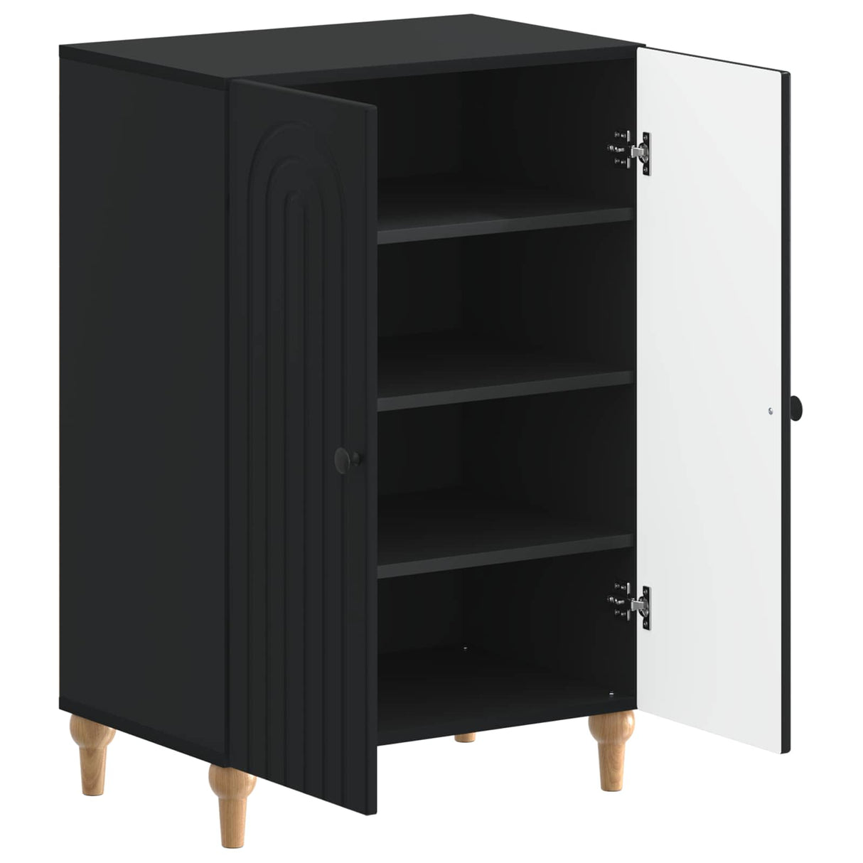vidaXL Shoe cabinet ALKMAAR 59.5 x 39.5 x 90 cm Engineered wood White
