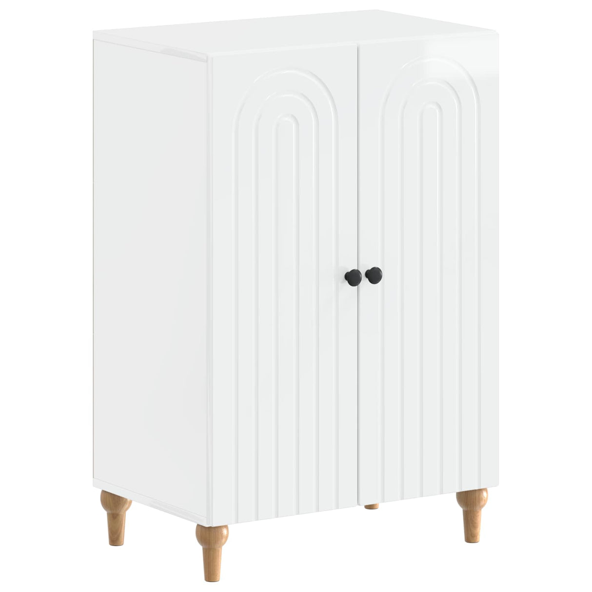 vidaXL Shoe cabinet ALKMAAR 59.5 x 39.5 x 90 cm Engineered wood White
