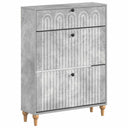 vidaXL Schoenenkast ALKMAAR 78 x 24 x 103 cm Bewerkt hout Wit