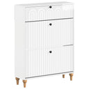 vidaXL Schoenenkast ALKMAAR 78 x 24 x 103 cm Bewerkt hout Wit