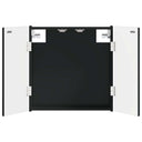 vidaXL Dartbord Kabinet ALKMAAR Wit 52,5 x 10,5 x 53,5 cm Bewerkt hout