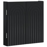 vidaXL Dartbord Kabinet ALKMAAR Wit 52,5 x 10,5 x 53,5 cm Bewerkt hout