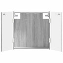 vidaXL Dartbord Kabinet ALKMAAR Wit 52,5 x 10,5 x 53,5 cm Bewerkt hout