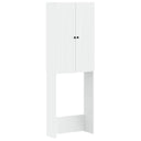 vidaXL Toiletkast ALKMAAR Wit 66 x 25,5 x 190 cm Bewerkt hout