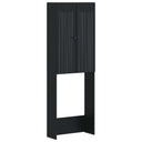 vidaXL Toiletkast ALKMAAR Wit 66 x 25,5 x 190 cm Bewerkt hout
