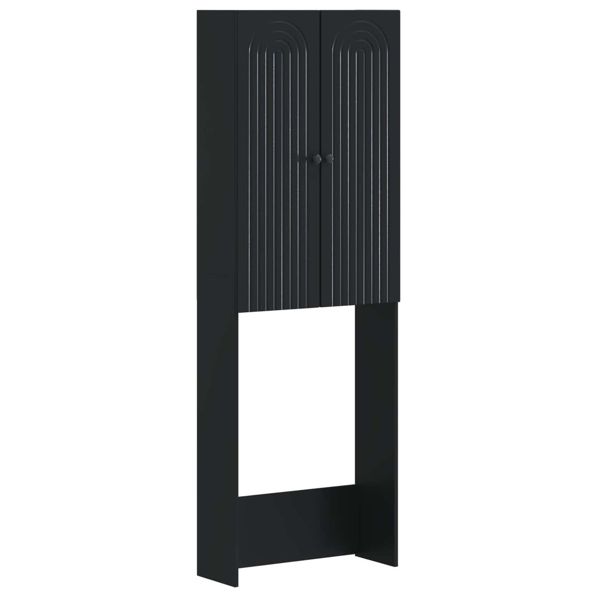 vidaXL Toiletkast ALKMAAR Wit 66 x 25,5 x 190 cm Bewerkt hout