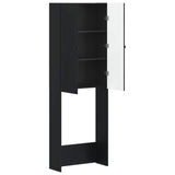 vidaXL Toiletkast ALKMAAR Wit 66 x 25,5 x 190 cm Bewerkt hout