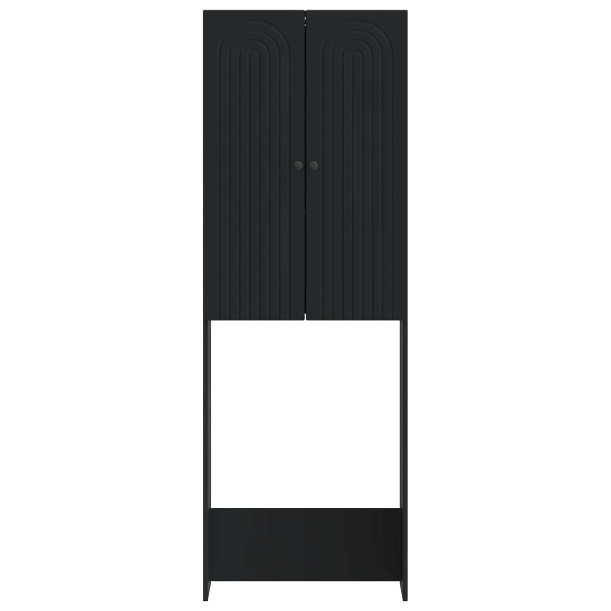 vidaXL Toiletkast ALKMAAR Wit 66 x 25,5 x 190 cm Bewerkt hout