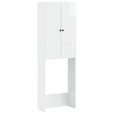 vidaXL Toiletkast ALKMAAR Wit 66 x 25,5 x 190 cm Bewerkt hout