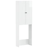 vidaXL Toiletkast ALKMAAR Wit 66 x 25,5 x 190 cm Bewerkt hout