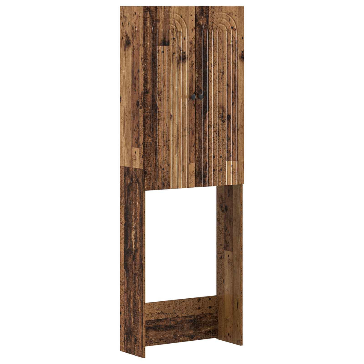vidaXL Toiletkast ALKMAAR Wit 66 x 25,5 x 190 cm Bewerkt hout