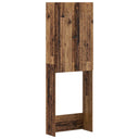 vidaXL Toiletkast ALKMAAR Wit 66 x 25,5 x 190 cm Bewerkt hout