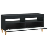 vidaXL LED tv-meubel Wit Bewerkt hout