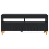 vidaXL LED tv-meubel Wit Bewerkt hout