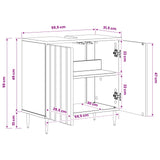 vidaXL Wastafel kabinet voor de badkamer ZWOLLE Wit