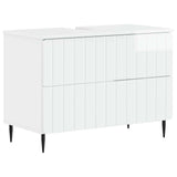 vidaXL Wastafel kabinet voor de badkamer ZWOLLE Wit 82 x 41 x 58,5 cm