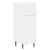 vidaXL Badkamer Opbergkast ZWOLLE Wit 30 x 31 x 79,5 cm Bewerkt hout