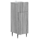vidaXL Badkamer Opbergkast ZWOLLE Wit 30 x 31 x 79,5 cm Bewerkt hout