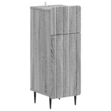 vidaXL Badkamer Opbergkast ZWOLLE Wit 30 x 31 x 79,5 cm Bewerkt hout