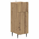 vidaXL Badkamer Opbergkast ZWOLLE Wit 30 x 31 x 79,5 cm Bewerkt hout