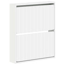 vidaXL Wandgemonteerde Schoenenkast ZWOLLE 71 x 17 x 86 cm Wit
