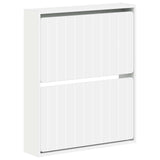 vidaXL Wandgemonteerde Schoenenkast ZWOLLE 71 x 17 x 86 cm Wit