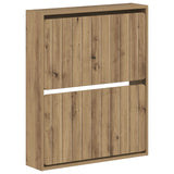 vidaXL Wandgemonteerde Schoenenkast ZWOLLE 71 x 17 x 86 cm Wit