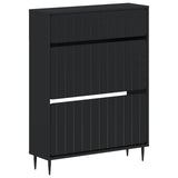 vidaXL Shoe Cabinet ZWOLLE 78x24x103 cm Engineered Wood White