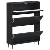 vidaXL Shoe Cabinet ZWOLLE 78x24x103 cm Engineered Wood White