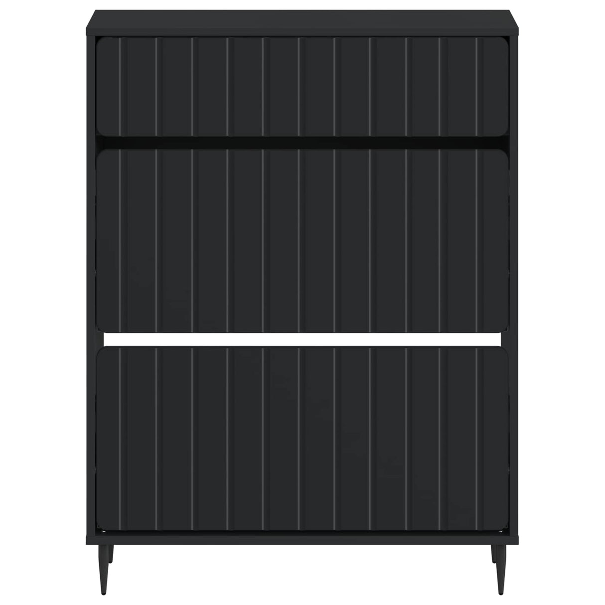 vidaXL Shoe Cabinet ZWOLLE 78x24x103 cm Engineered Wood White