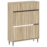 vidaXL Shoe Cabinet ZWOLLE 78x24x103 cm Engineered Wood White