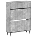 vidaXL Shoe Cabinet ZWOLLE 78x24x103 cm Engineered Wood White