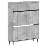 vidaXL Shoe Cabinet ZWOLLE 78x24x103 cm Engineered Wood White