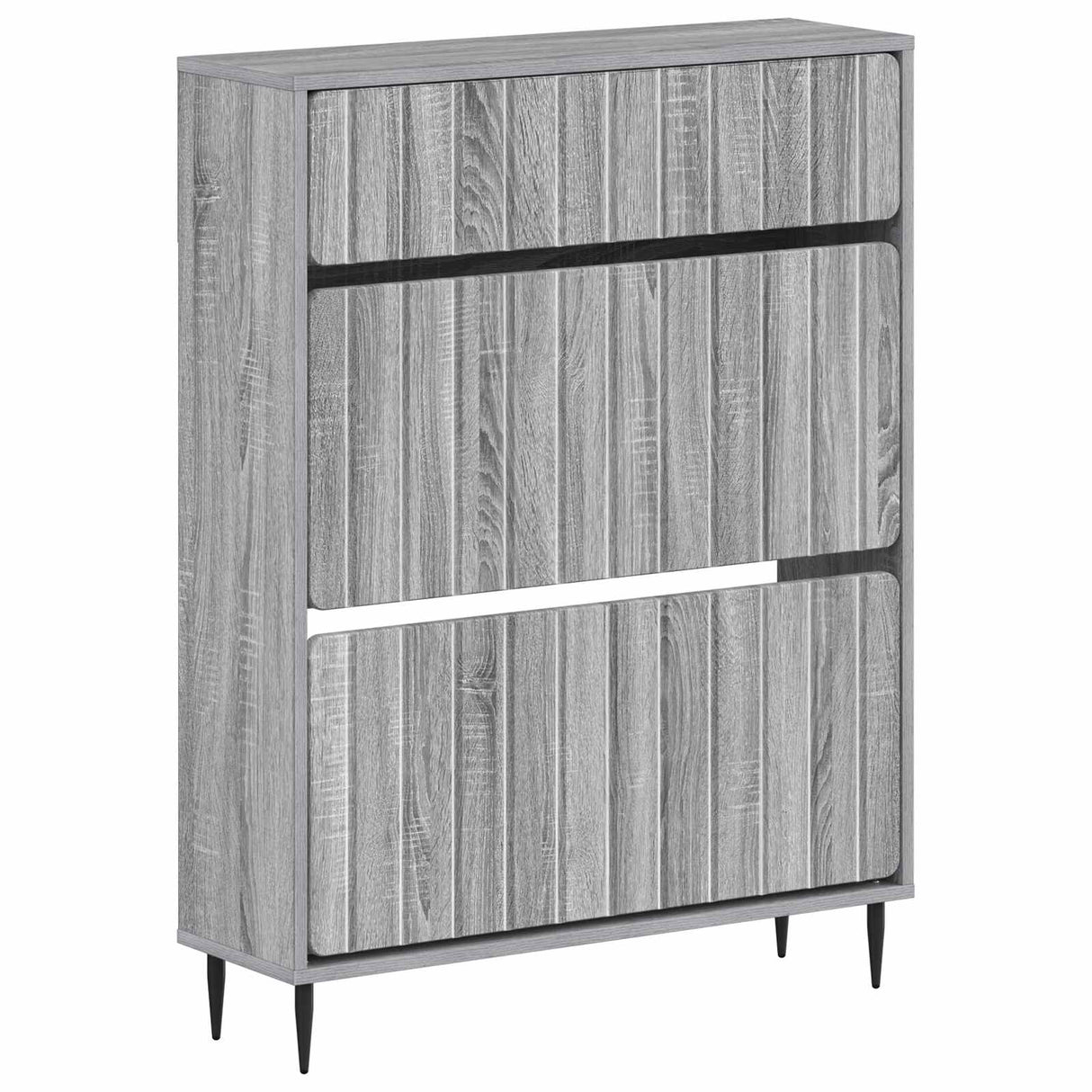vidaXL Shoe Cabinet ZWOLLE 78x24x103 cm Engineered Wood White
