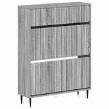 vidaXL Shoe Cabinet ZWOLLE 78x24x103 cm Engineered Wood White