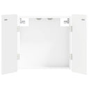 vidaXL Dartbord Kabinet ZWOLLE Wit 52,5 x 10,5 x 57,5 cm Bewerkt hout